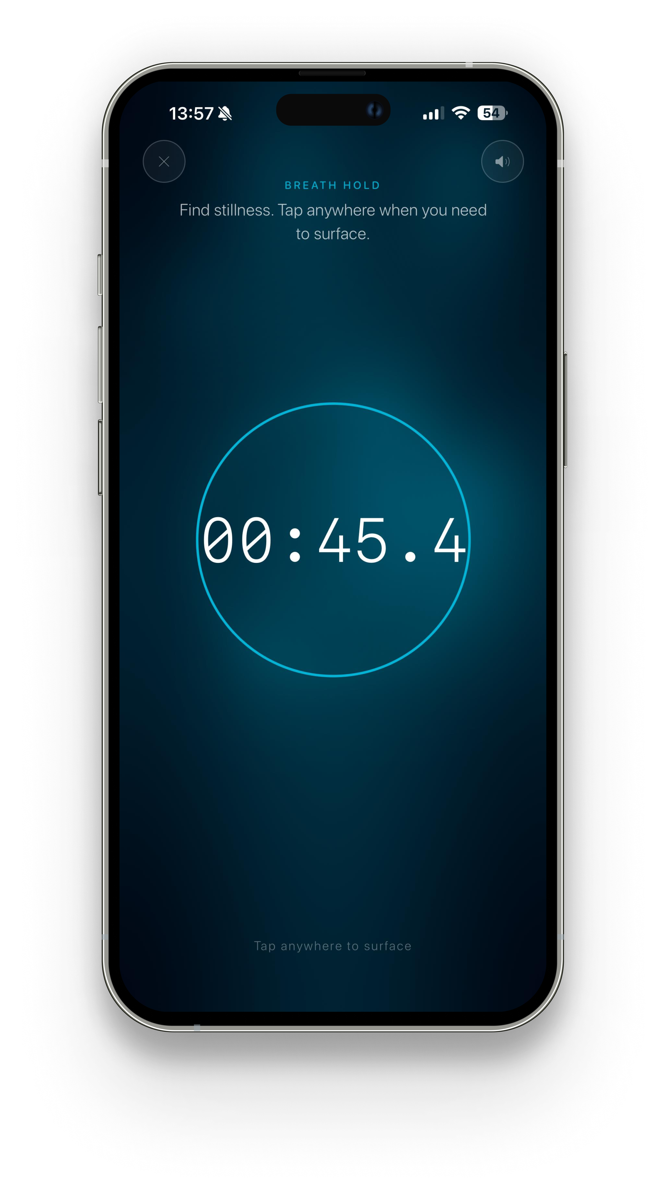 ZenDepth live breath hold session