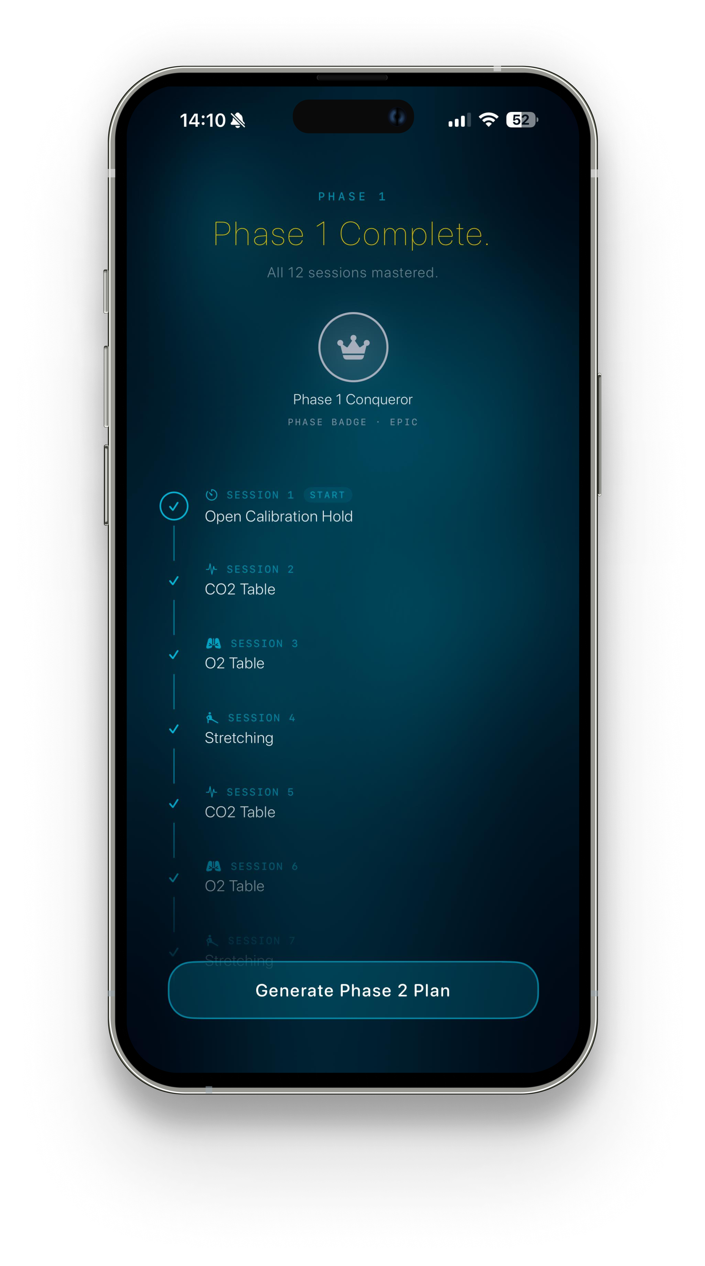 ZenDepth phase complete screen